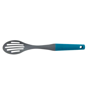 TG554A Nylon Slotted Spoon in Sea Green and Charcoal Gray by Taste of Home