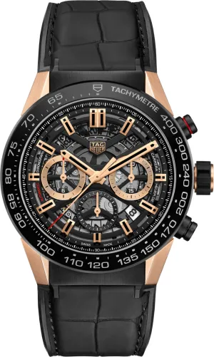 TH Watch Carrera AutoMTic Chronograph Calibre Heuer 2 Rose Gold