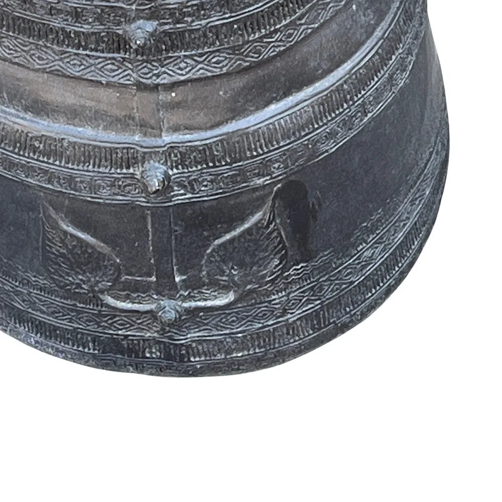 Thai Bronze Rain Drum - Dark