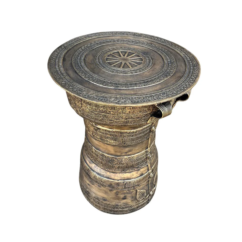 Thai Bronze Rain Drum - Silver