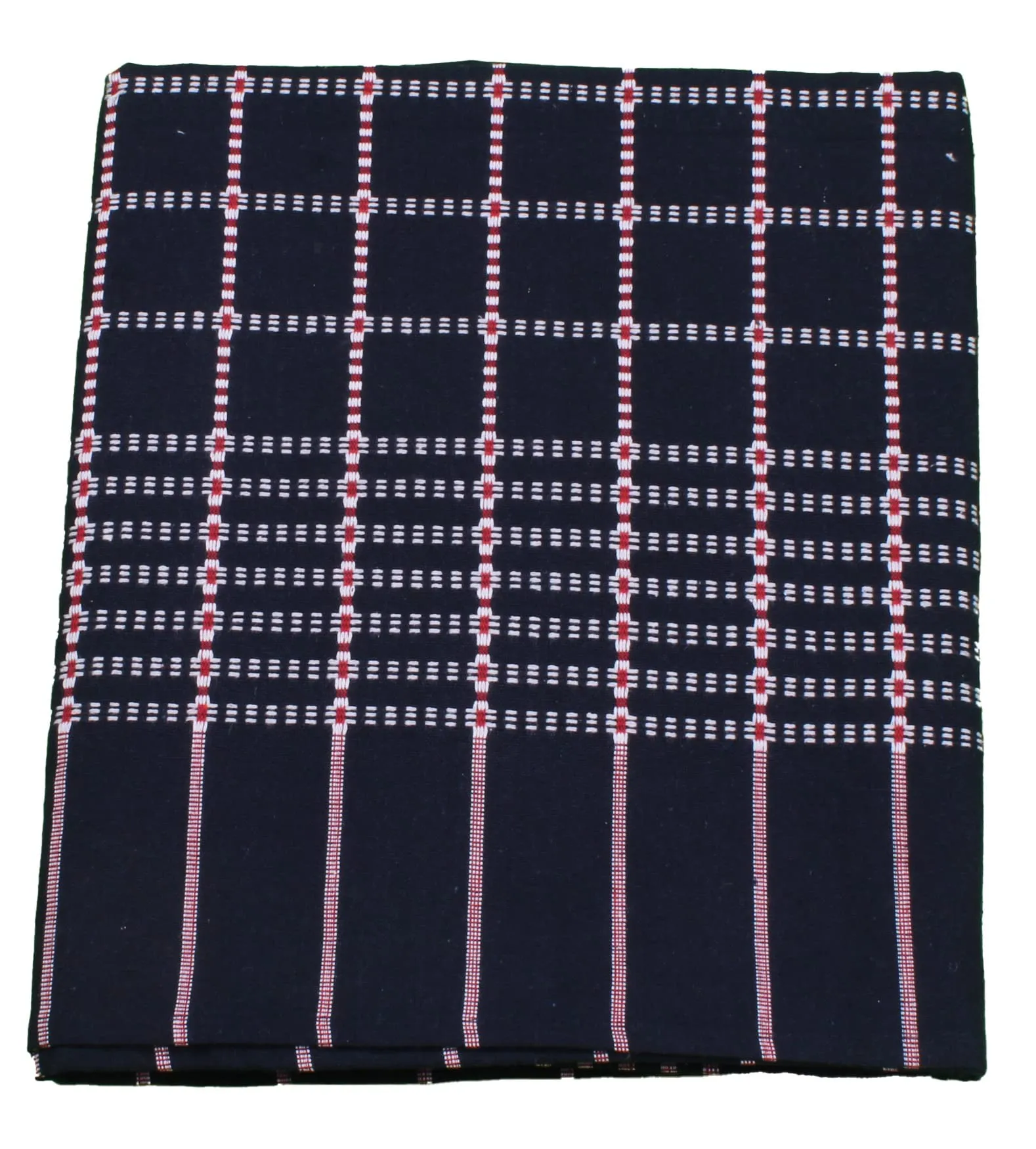 THARUNSHA ELITE Premium Elite All Weather Single Size Blanket Single Size Cotton Blanket/Solapur Chaddar / 100% Cotton Blanket/Bedsheet/Reversible Blanket for Daily use/Dark Blue Set of 1