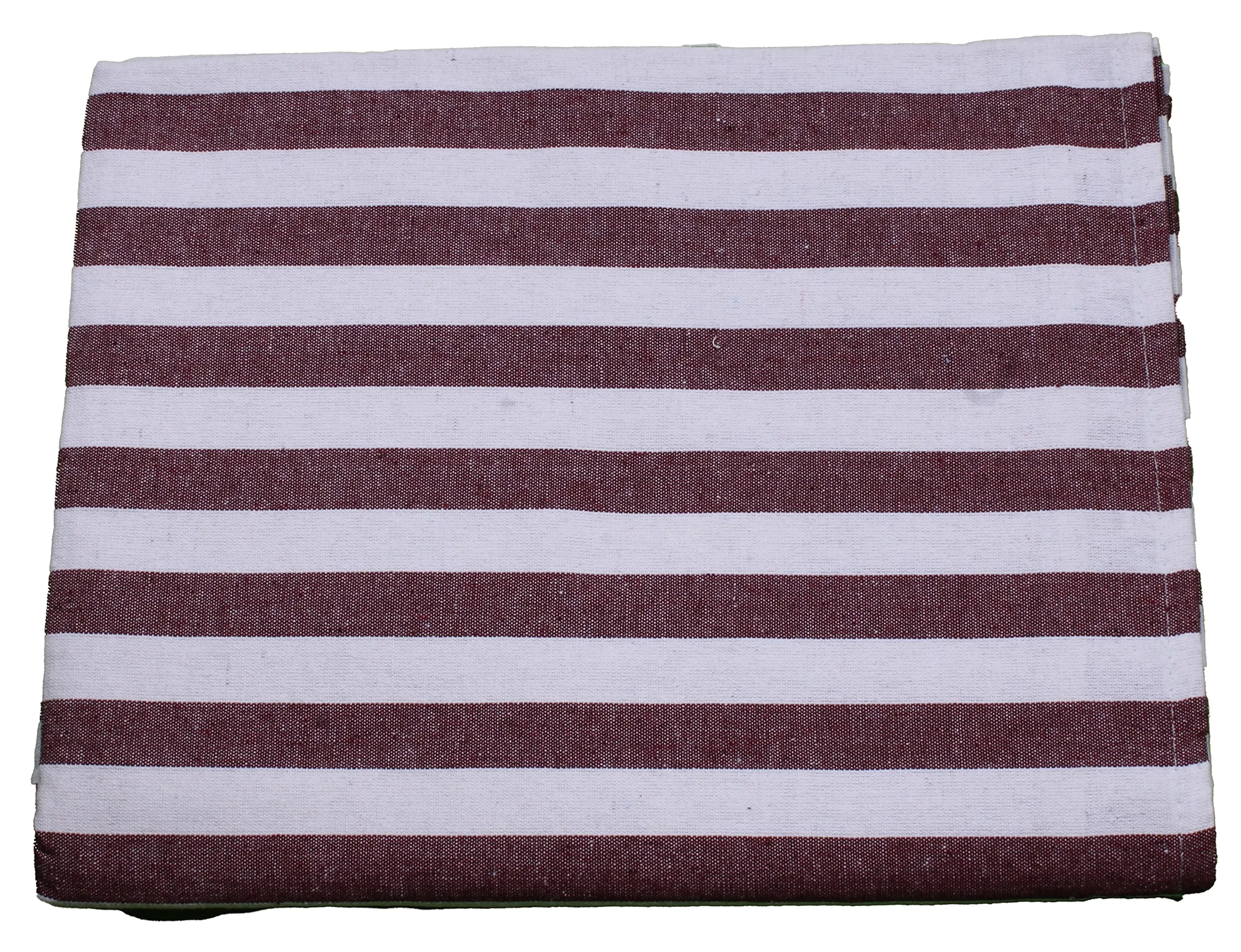 THARUNSHA ELITE Single Size Light Weight Pure Cotton Blanket for Daily Use/Soft Bedsheet/Top Sheet/Throw Blanket Set of1 (Maroon White)