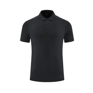 The Achilles Button Polo - Black