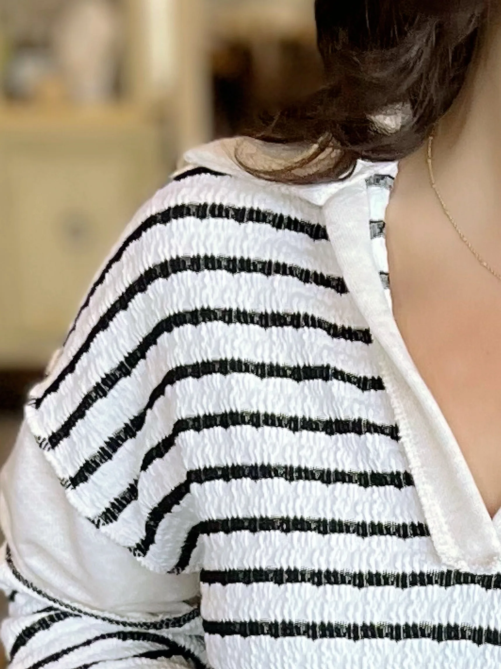 The Amy Collared Striped Shirt