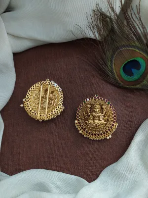 The Antique Lakshmi Ji Kemp Nagas Hair Brooch (Billa, Choti)