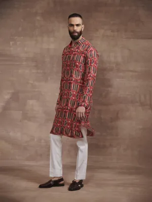 THE ART NOUVEAU PRINTED KURTA