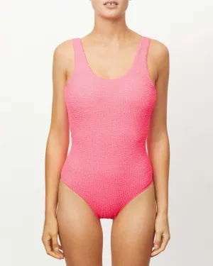 The Backless One Piece - Pop Pink Crimp