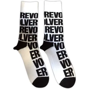 The Beatles Unisex Ankle Socks: Revolver Text Repeat (UK Size 7 - 11)