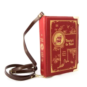 The Beauty and The Beast Red Book Handbag Crossbody Purse