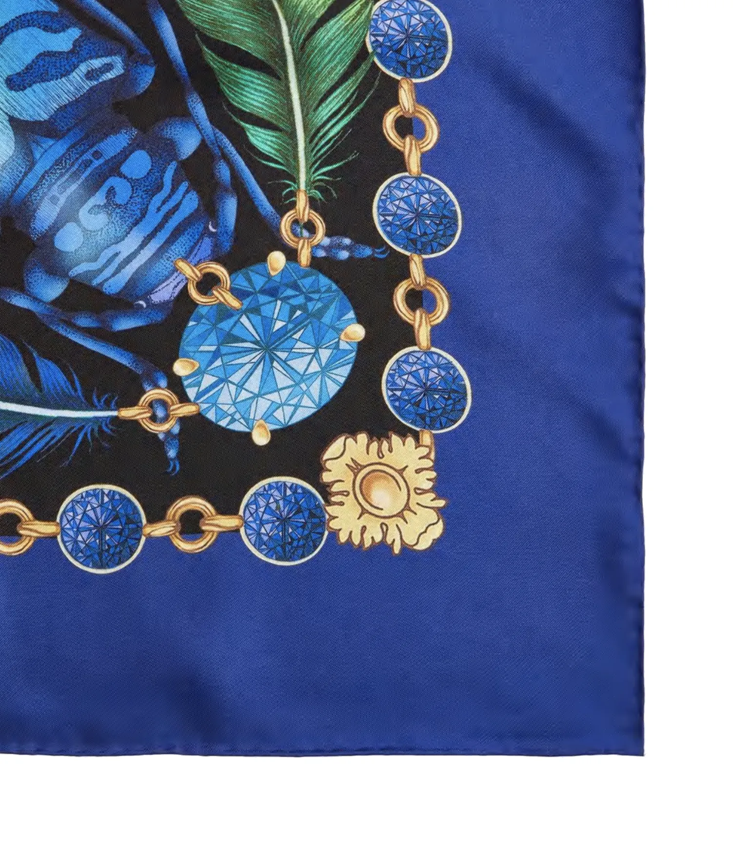 The Beetle & Jewel Silk Scarf | 130x130cm