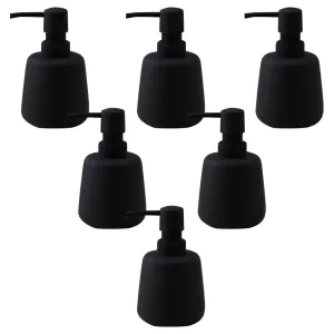 The Better Home 260ml Soap Dispenser Bottle - Black (Set of 6)  | Elegant and Functional Liquid Pump for Kitchen, Wash-Basin, and Bathroom