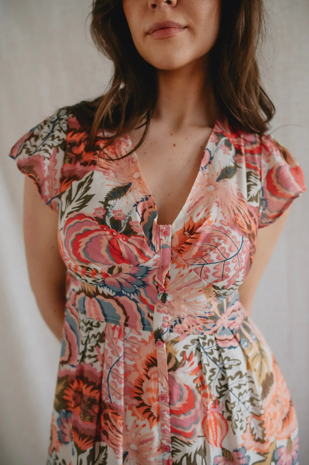 The Bryony Floral Midi Dress