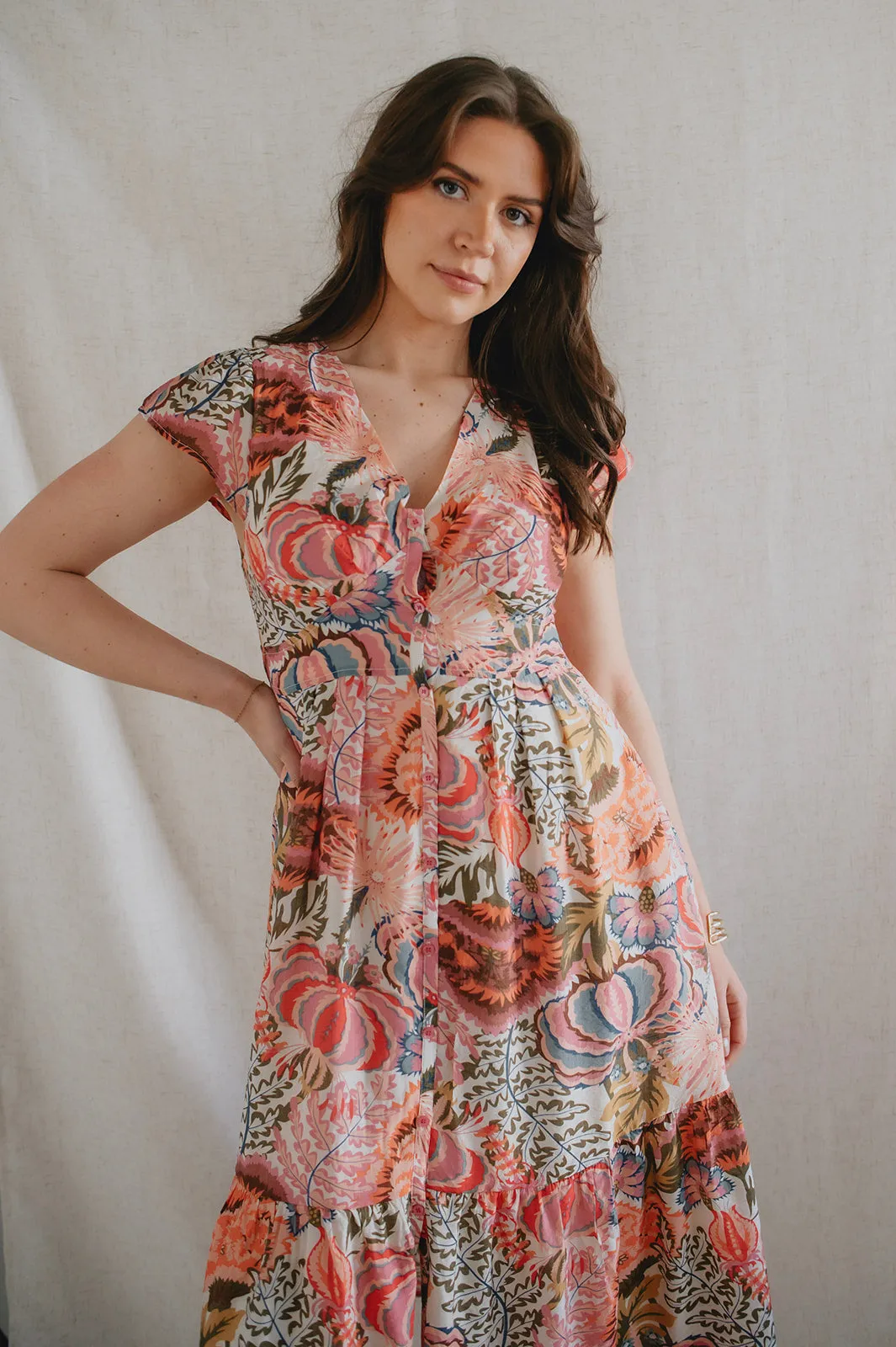 The Bryony Floral Midi Dress