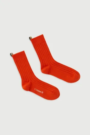 The Cashmere Sock in Poppy