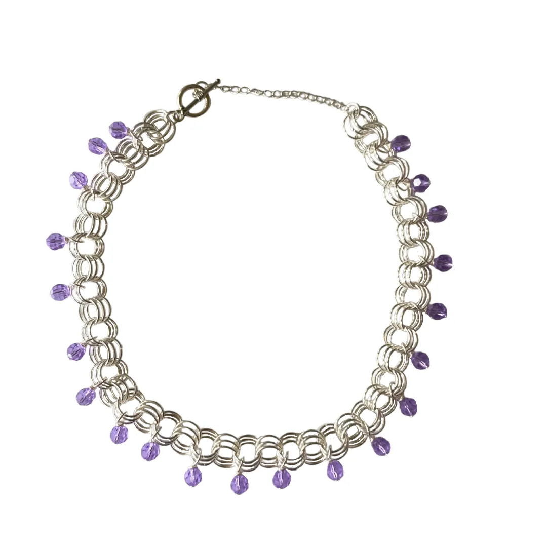 The Christina Choker in Violet