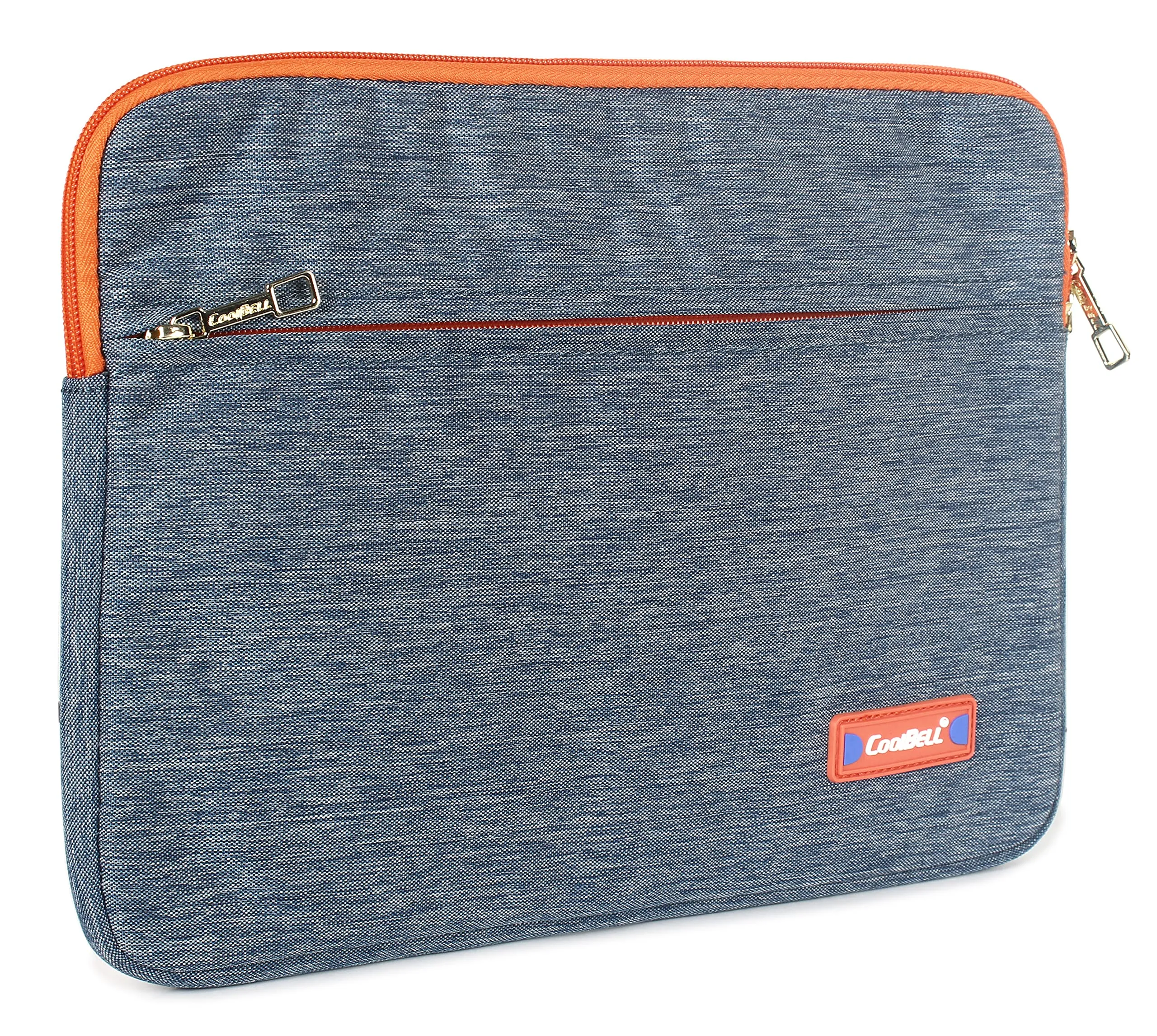 THE CLOWNFISH CoolBELL Unisex Water Resistant Nylon 11 inch Tablet Bag Sleeve (Navy Blue)