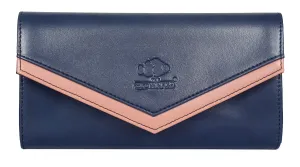 THE CLOWNFISH Lucia Collection Womens Wallet Clutch Ladies Purse with multiple card slots (Olive Green)