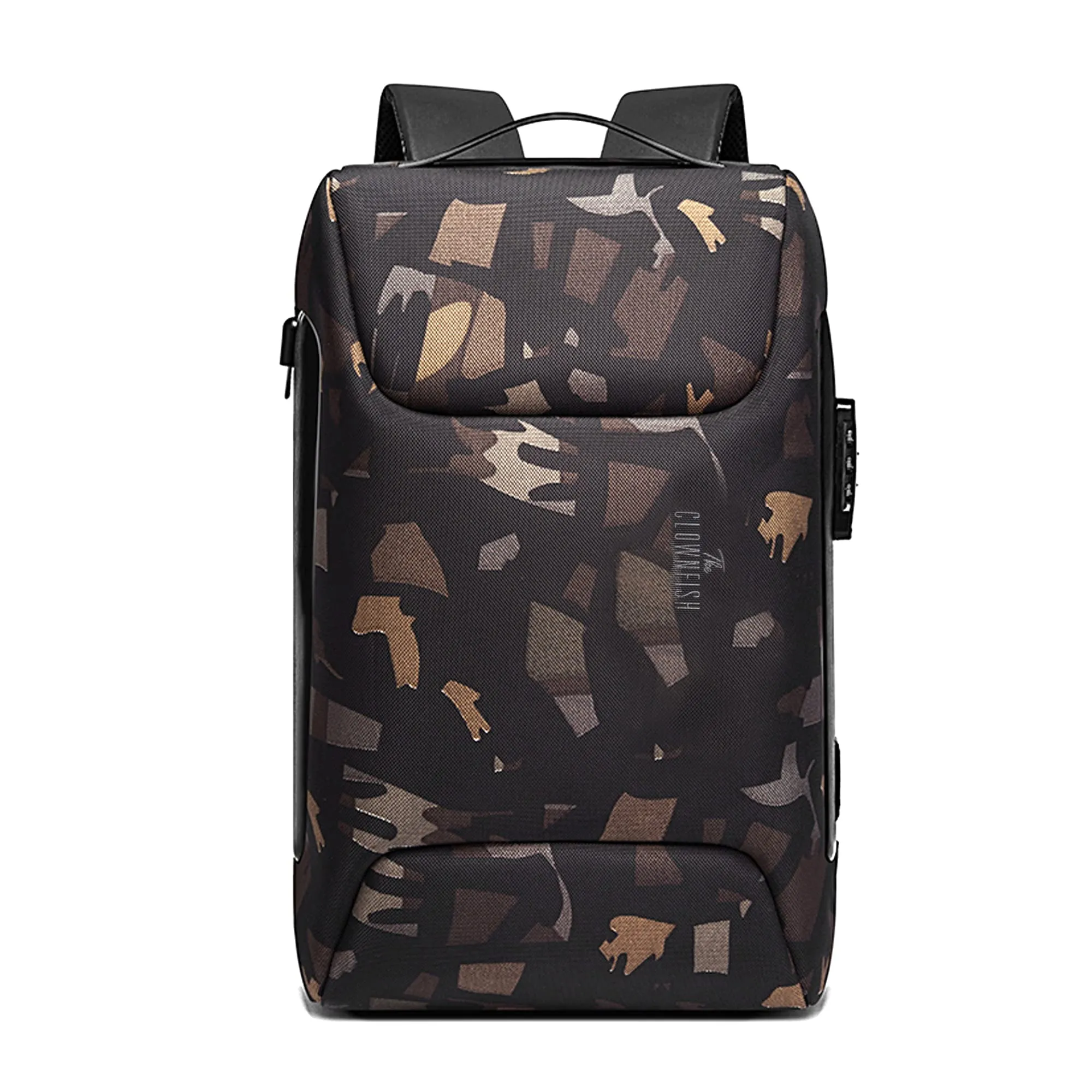 THE CLOWNFISH Multi Functional Water Proof Anti Theft 15.6 inch Laptop Backpack (Camo)