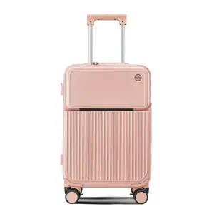 THE CLOWNFISH Polyester Popstar Series Hard Shell Spinner 8 Wheels Trolley Bags For Travel | Suitcase For Travel | Cabin Trolley Bags | Luggage Bags | 36 Litres | Pink,60 Cm,Medium