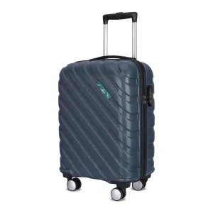 THE CLOWNFISH Wanderwheels Series Luggage ABS Hard Case Suitcase Eight Wheel Trolley Bag- Light Navy Blue (52 cm- 20.5 inch)