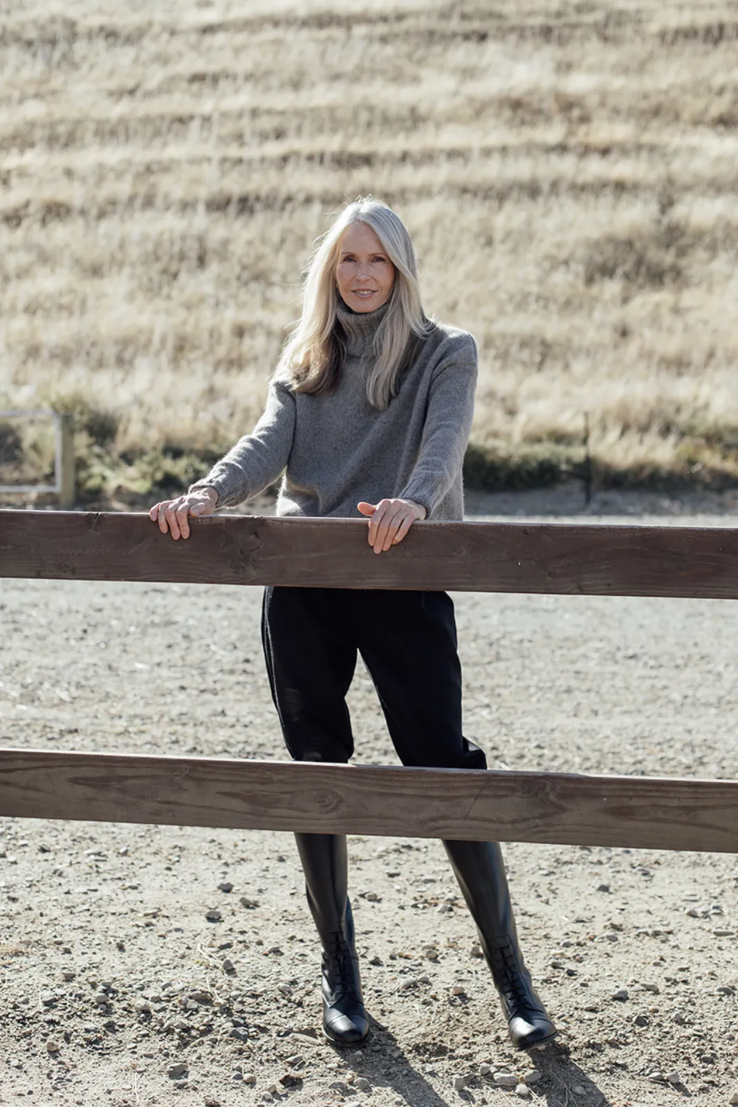 The Connie Merino Angora Polo Neck - Mocha