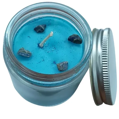 The Cosmic Connect Premium Aromatic Scented Glass Jar Candle Long-Lasting, Hand-Poured, Soy Wax Blend Ideal for Relaxation and Home Ambiance