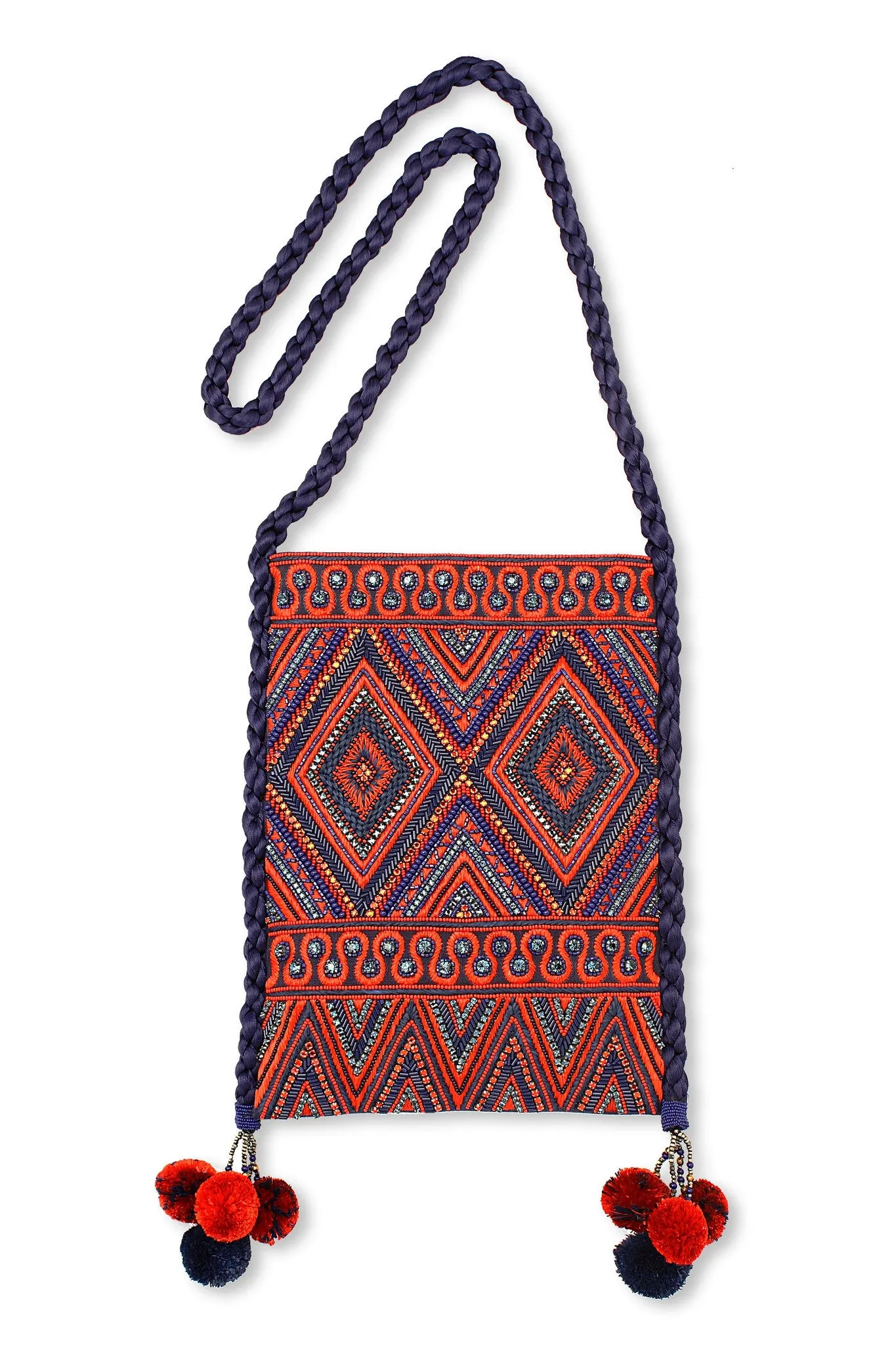 The Crete Bag (Red and Navy)