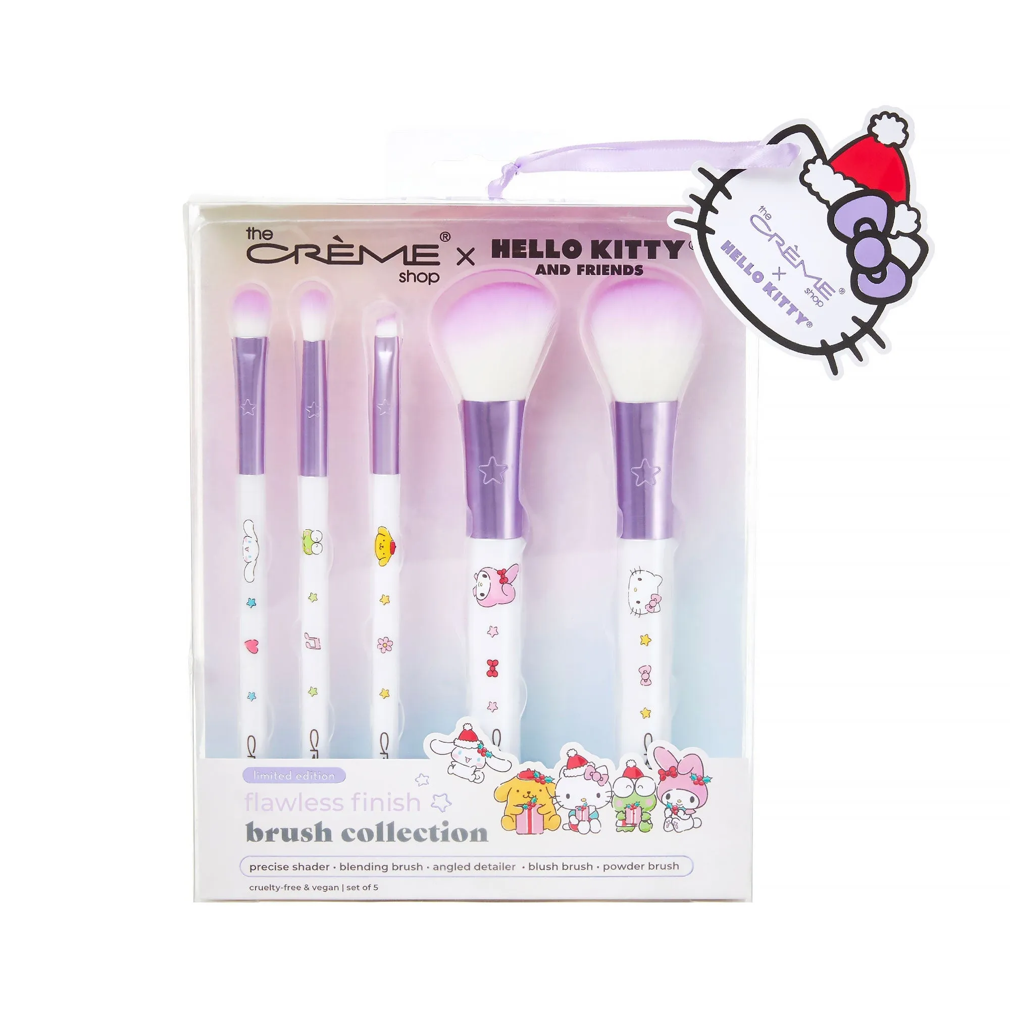 The Crème Shop x Hello Kitty – Holiday Flawless Finish Brush Collection (Set of 5)