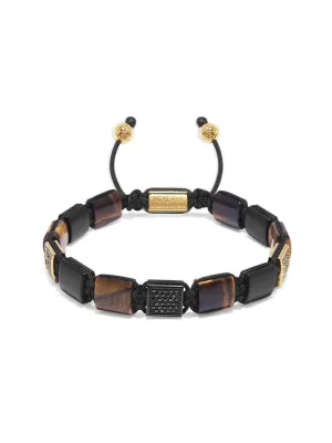 The CZ Flatbead Collection - Brown Tiger Eye and Matte Onyx