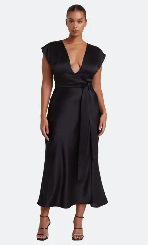 The Dreamer Wrap Dress Black