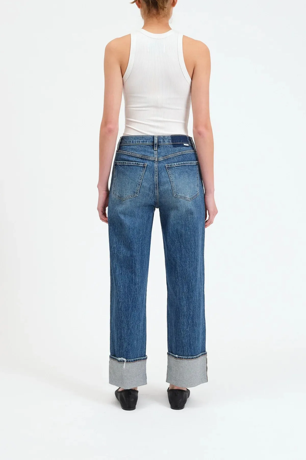 The Eastside High Rise Loose Fit Cuff Denim by Daze Denim - Rush Hour