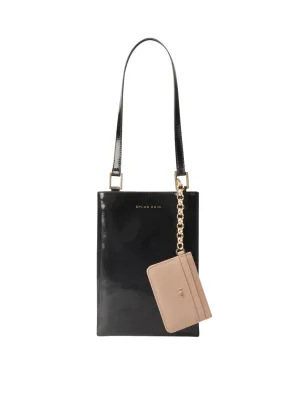 The Ella Patent Phone Bag