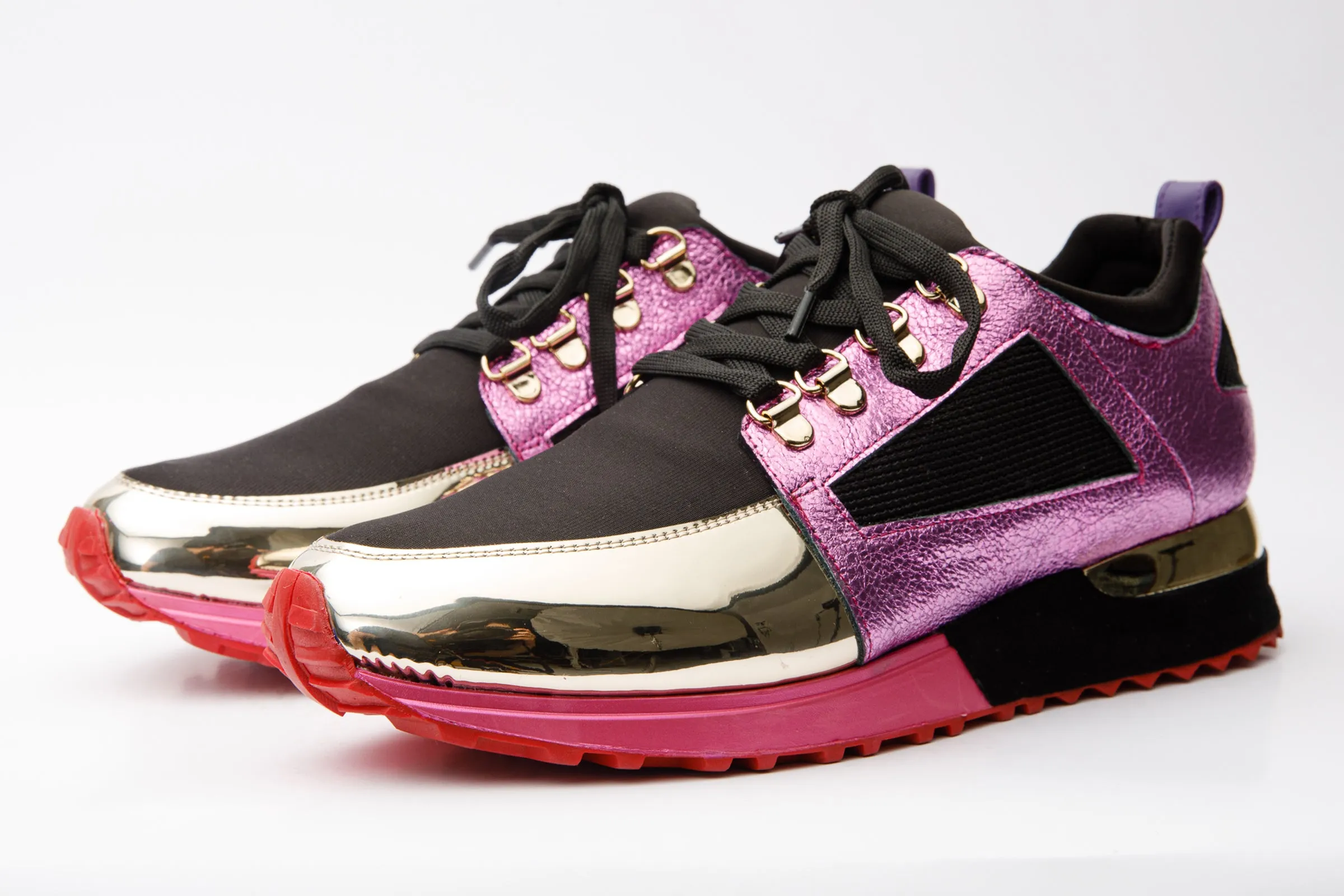 The Emir Fuchsia Leather Women Sneaker