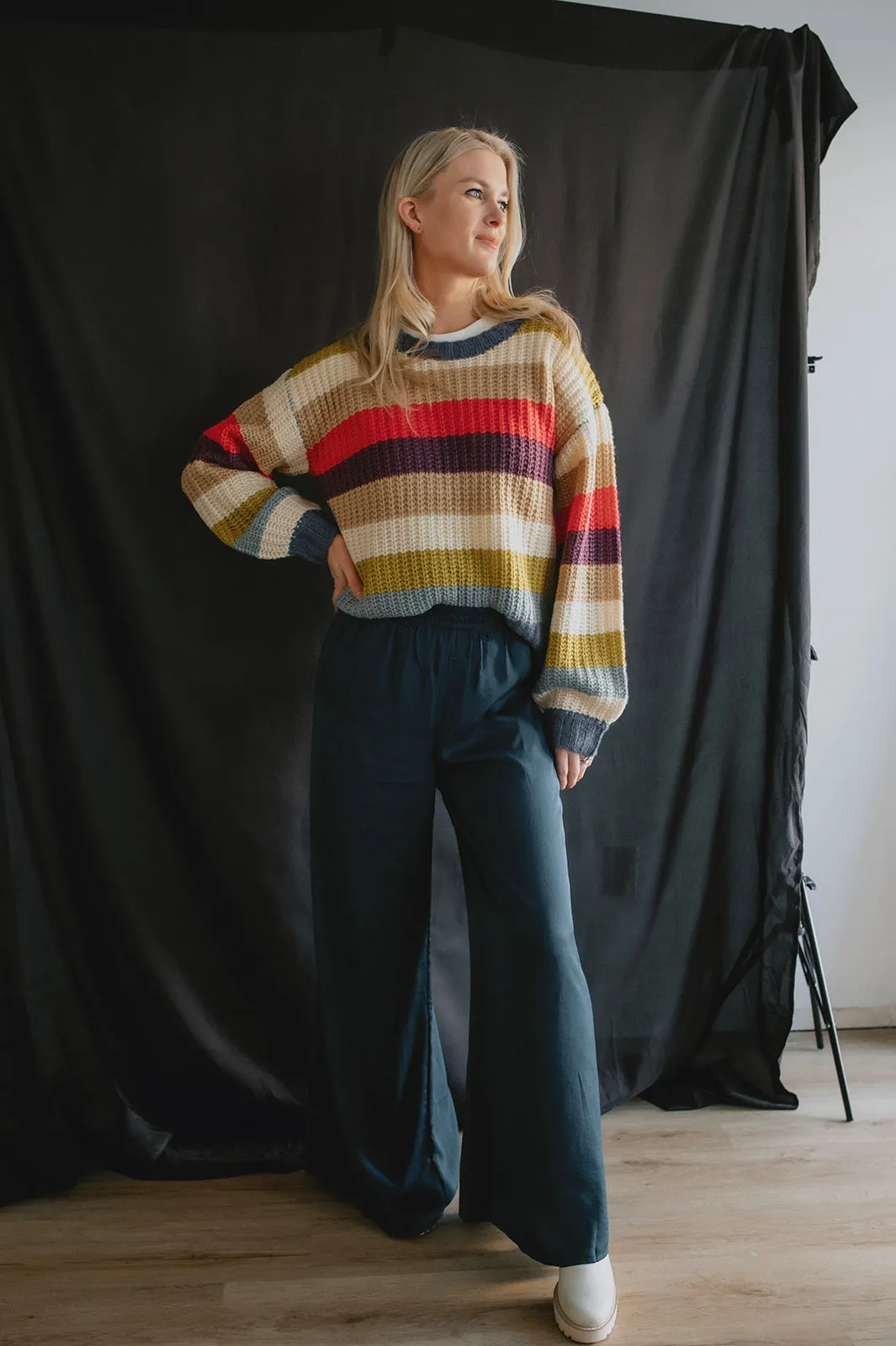 The Ettie Striped Pullover