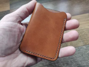 The Fold - Single Slot Wallet - Toffee Tan - Wickett & Craig