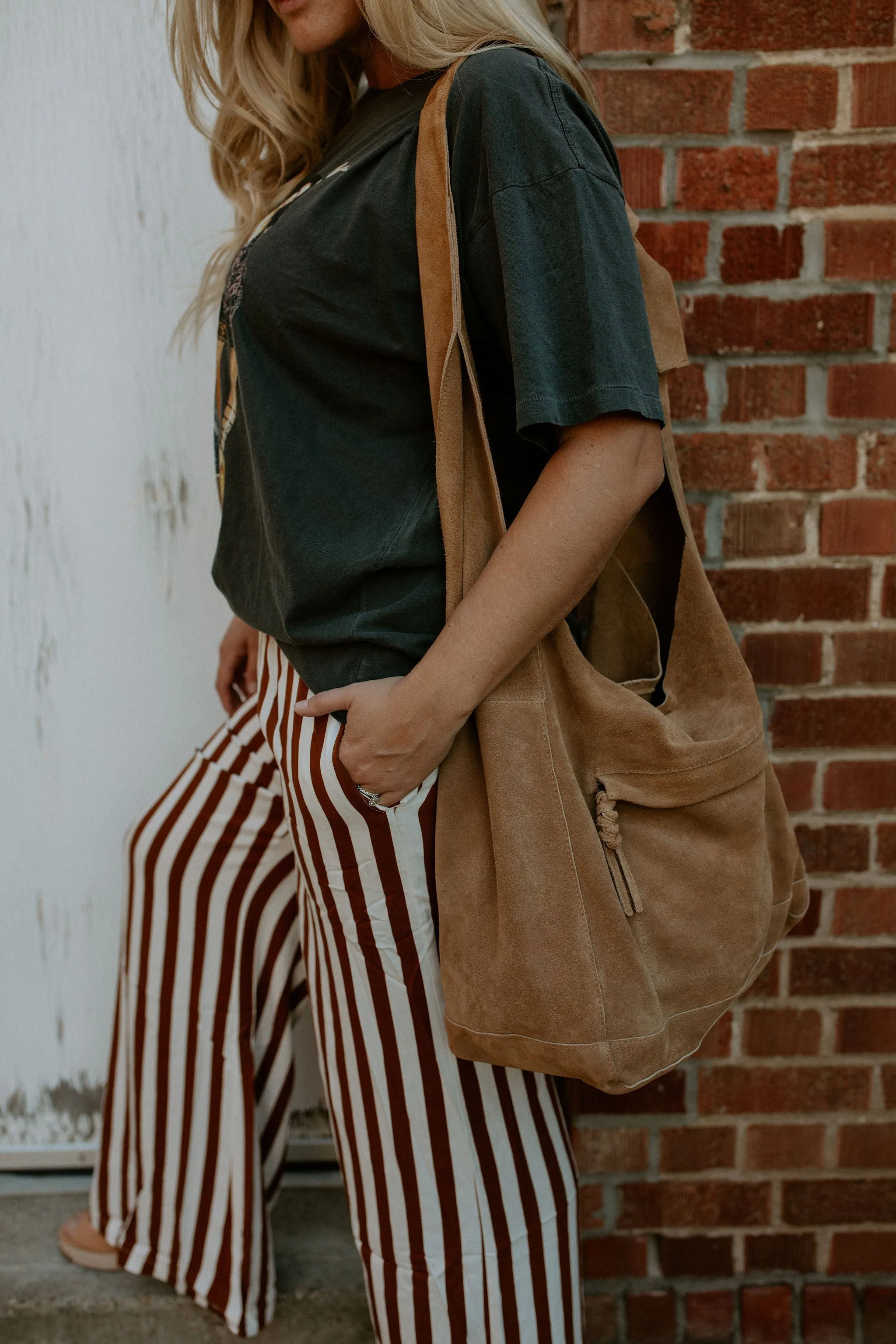 The Francis Striped Pants - Mocha