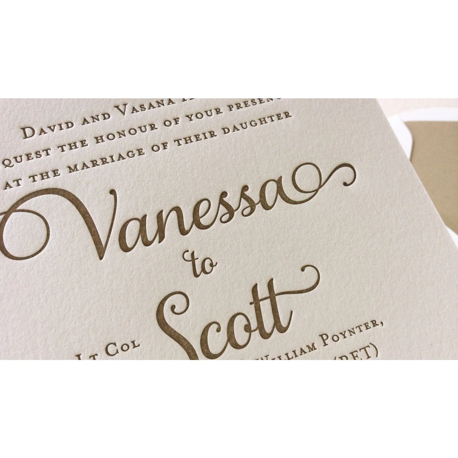 The Garden Rose Suite - Letterpress Wedding Invitations