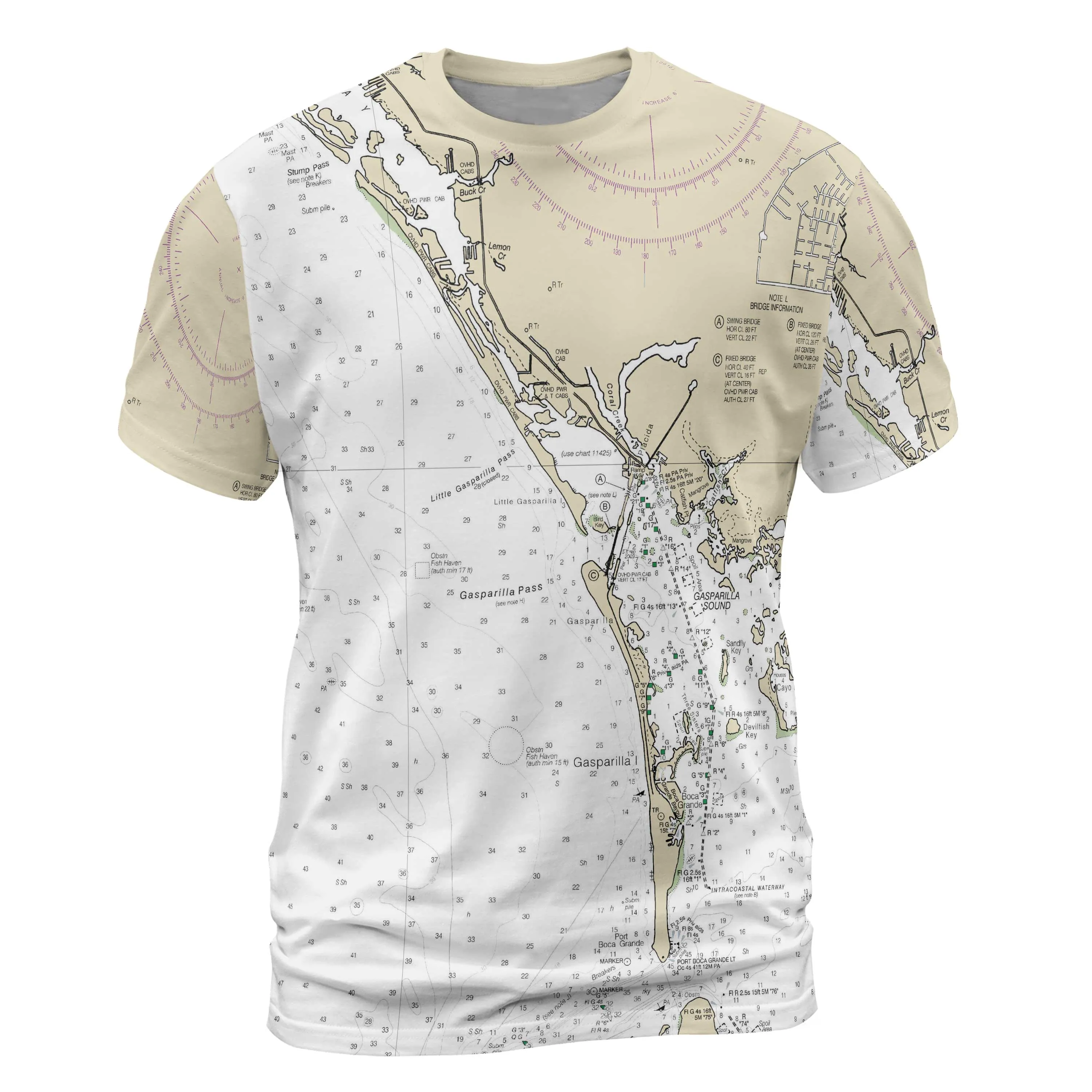 The Gasparilla Island to Stump Pass Short Sleeve Performance Tee