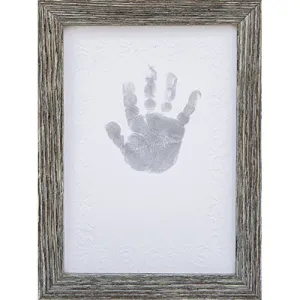 The Grandparent Gift Baby Keepsake Kit for Handprint or Footprint Farm House Frame