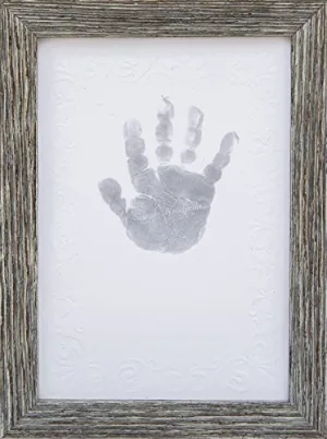 The Grandparent Gift Co. Baby Keepsake Kit Handprint Footprint Farm House Frame