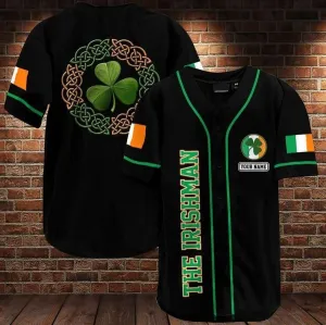 The Irishman Personalized Baseball Jersey, Patrick Day Shirt