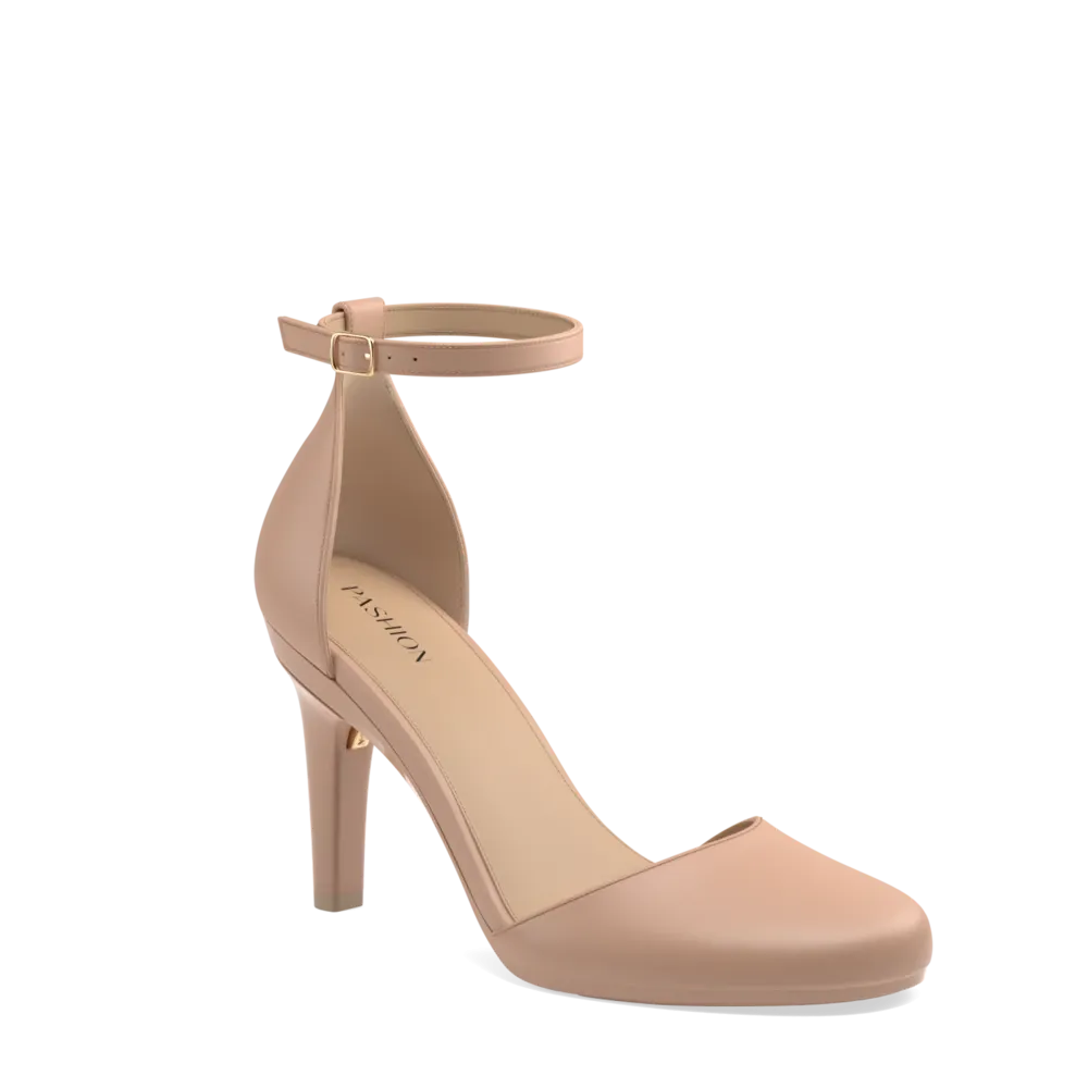 The Jocelyn - Latte Leather 4 Stiletto