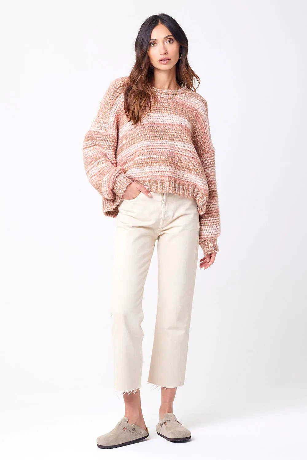 The Kalvin Sweater by Saltwater Luxe - Light Pink