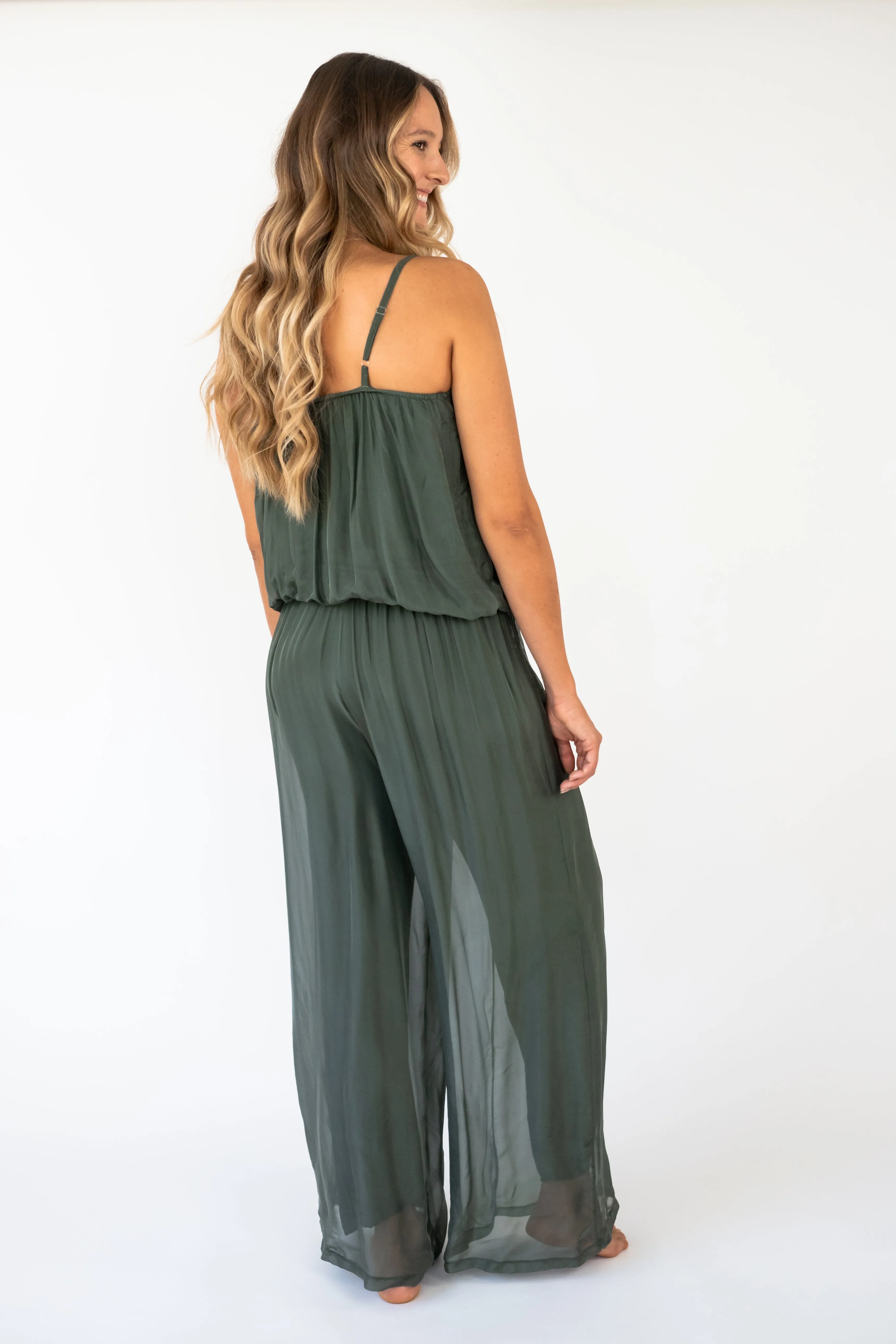 the Kayla Silk Jumpsuit