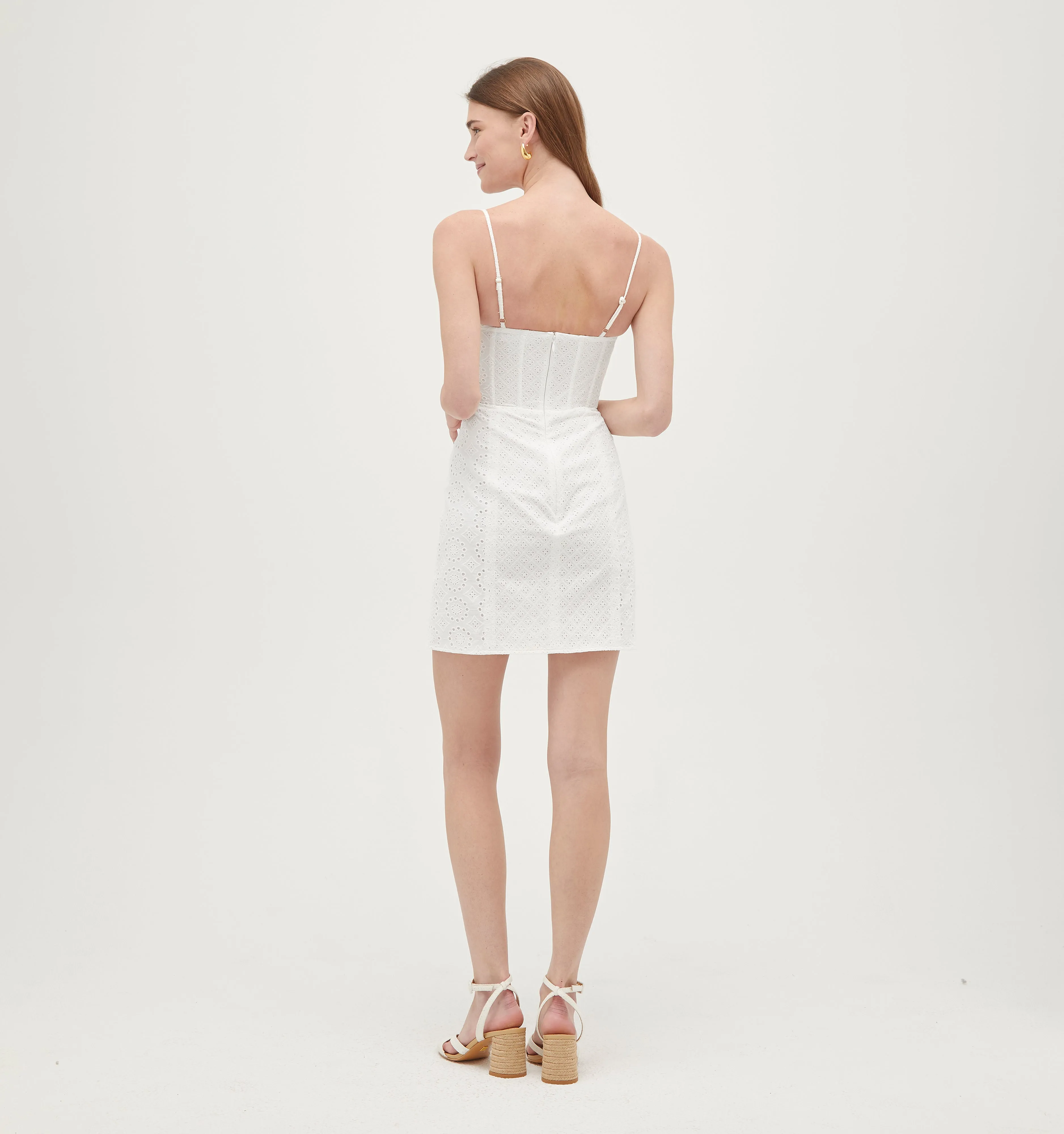 The Kitty Dress - White Eyelet