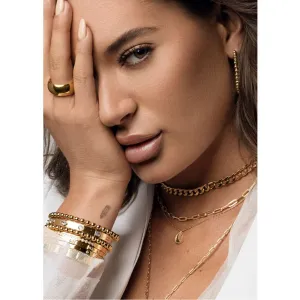 The Leila Chain Link Gold Choker by SAHIRA