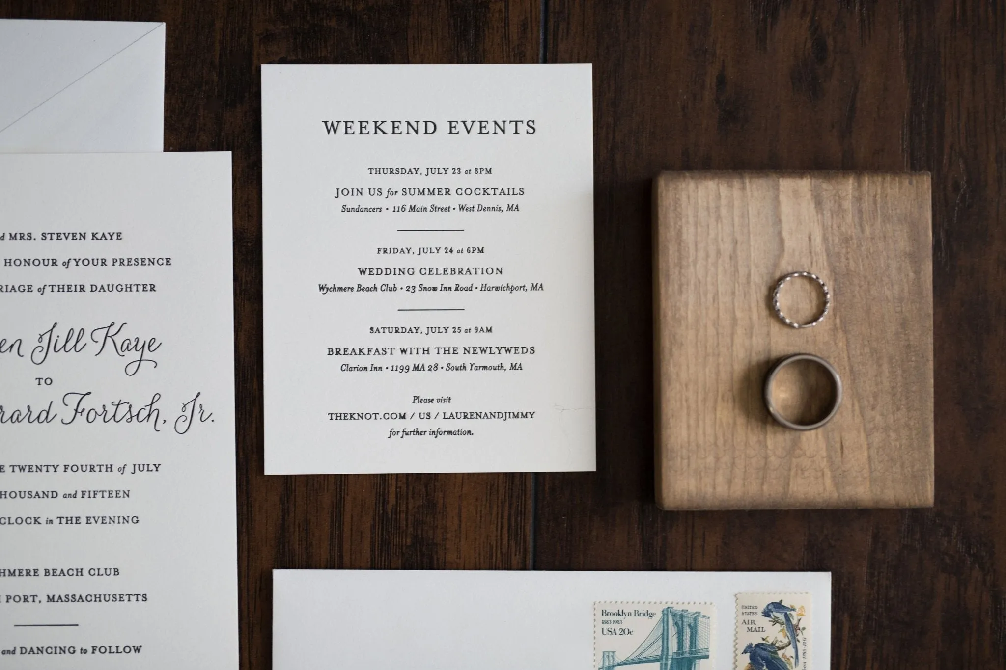 The Lily Suite  - SAMPLE Letterpress Wedding Invitation