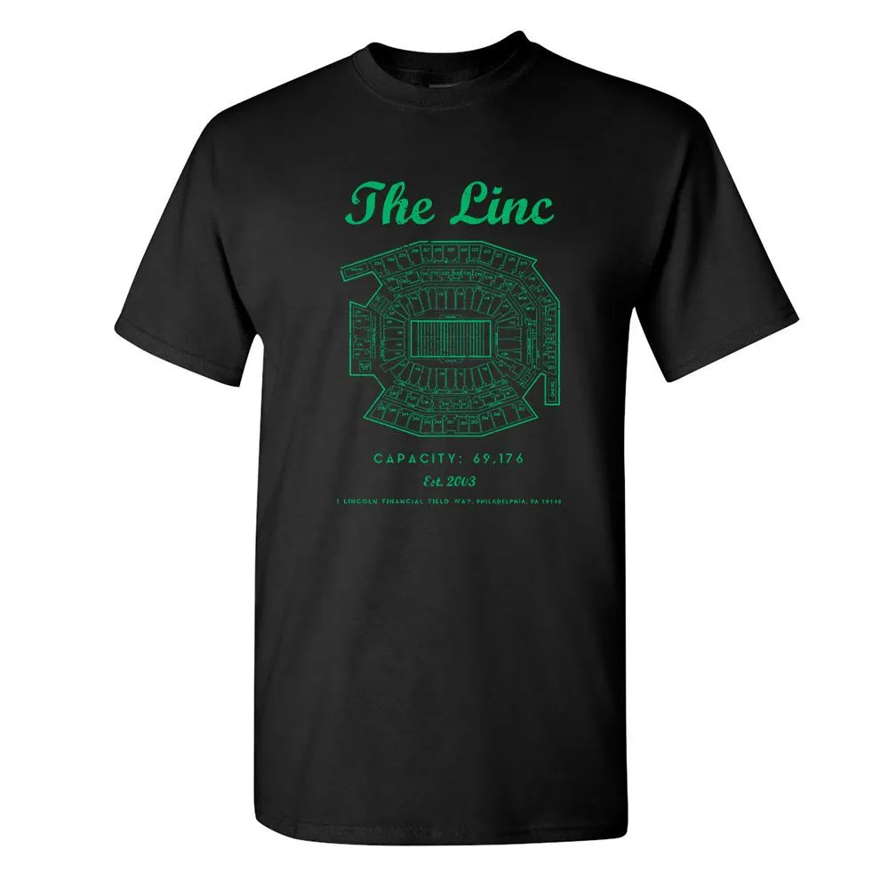 The Linc Seating Chart T-Shirt | The Linc Seat Map Black T-Shirt