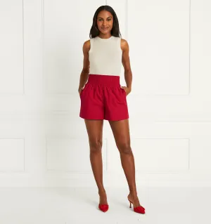 The Livie Nap Shorts - Victorian Red Cotton