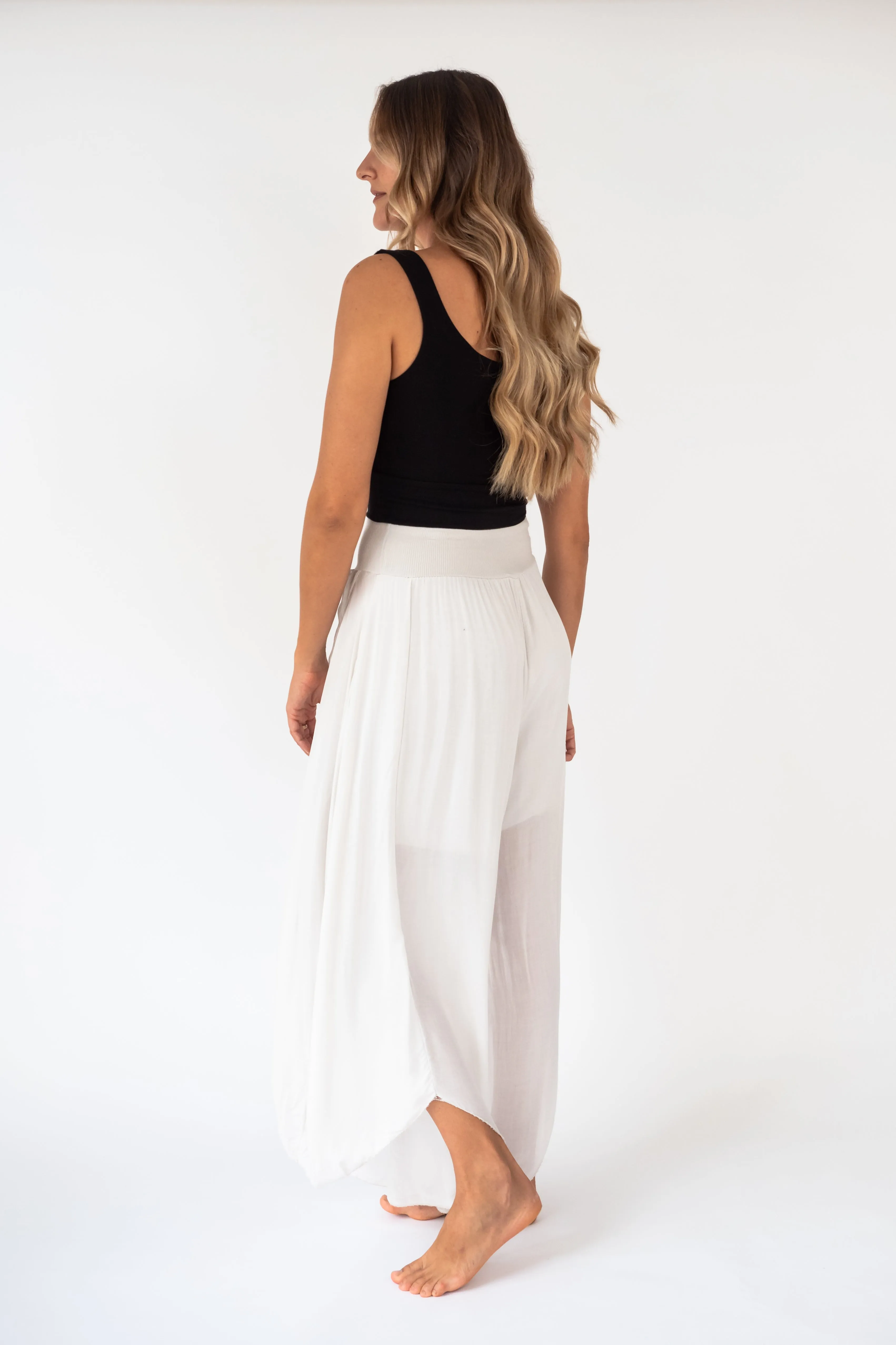 The MAKANI silk wrap pants